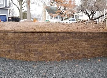 Retaining Wall View 1, Wyckoff, NJ