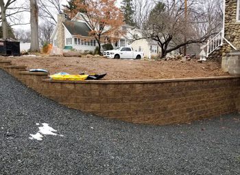 Retaining Wall View 2, Wyckoff, NJ