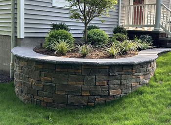 Retaining Wall View 1, Ridgewood, NJ